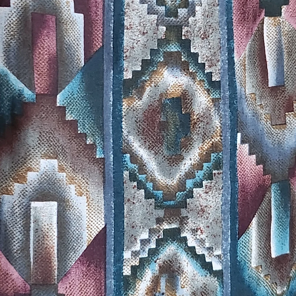 Southwestern Pattern Satin Scarf